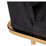 Стул обеденный велюровый черный с золотым каркасом Nobility варинант исполнения - 3 | Loft Concept в Сочи