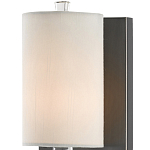 Бра на прозрачном штативе с тканевым абажуром в форме цилиндра Conciseness варинант исполнения - 1 | Loft Concept в Сочи