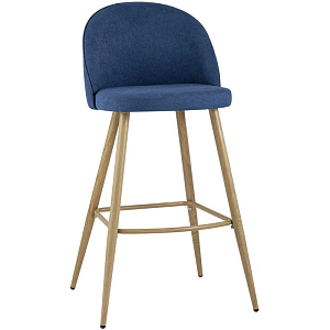 Барный Стул Miruna Chair Синий Шенилл