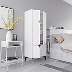 Комод белый с 4-мя дверцами на металлических ножках SPARK MULTIPURPOSE CABINET WHITE варинант исполнения - 6 | Loft Concept в Сочи