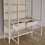 Витрина Primo со стеклянными фасадами и буфетом шпон Светлый дуб варинант исполнения - 5 | Loft Concept в Сочи