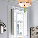 Люстра с тканевым плафоном и зелёной кисточкой Green Tassel варинант исполнения - 1 | Loft Concept в Сочи