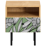 Прикроватная тумба с изображением на ящике Elise Nightstand варинант исполнения - 10 | Loft Concept в Сочи