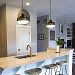 Подвесной светильник с круглым белым плафоном в индустриальном стиле Feiss варинант исполнения - 6 | Loft Concept в Сочи