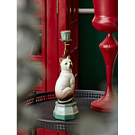 Подсвечник в виде кошки из фарфора с бронзовыми элементами Paradise Cat варинант исполнения - 5 | Loft Concept в Сочи