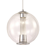 Подвесной светильник с плафоном в форме шара Inner Gleam Orb silver варинант исполнения - 7 | Loft Concept в Сочи
