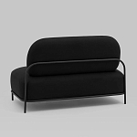 Двухместный диван черного цвета COLOR BLOCK варинант исполнения - 4 | Loft Concept в Сочи