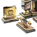 Настольный письменный набор из яшмы Manager Organizer варинант исполнения - 3 | Loft Concept в Сочи