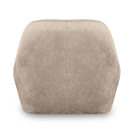 Барный стул со спинкой и подлокотниками на 4-х коричневых деревянных ножках Бежевый Велюр Ava Charm варинант исполнения - 3 | Loft Concept в Сочи