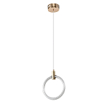 Подвесной светильник светодиодный в виде кольца Lighting Rings Gold варинант исполнения - 1 | Loft Concept в Сочи