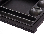 Письменный стол с 2-мя чёрными выдвижными ящиками и нишей с цветными разделителями Ballan варинант исполнения - 5 | Loft Concept в Сочи