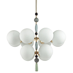 Люстра со вставками из керамики SkyEast 12 ламп варинант исполнения - 1 | Loft Concept в Сочи