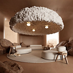 Вязаный подвесной светильник из шерсти Dome Wool Lamp  варинант исполнения - 1 | Loft Concept в Сочи