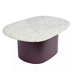 Журнальный столик овальный с мраморной столешницей Decor Showcase варинант исполнения - 1 | Loft Concept в Сочи
