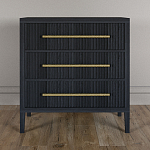 Комод Primo с 3 выдвижными ящиками Черный дуб варинант исполнения - 1 | Loft Concept в Сочи