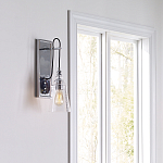 Бра с плафоном в форме колокола из прозрачного стекла с пузырьками Feiss варинант исполнения - 7 | Loft Concept в Сочи