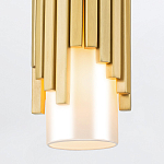 Потолочный светильник латунного цвета с цилиндрическим белым матовым плафоном Elstead Lighting варинант исполнения - 4 | Loft Concept в Сочи