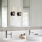 Бра для ванных комнат с прозрачным стеклянным плафоном в форме цилиндра Hinkley варинант исполнения - 8 | Loft Concept в Сочи