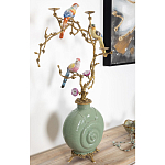 Фарфоровый подсвечник с бронзовым декором Eden Garden варинант исполнения - 3 | Loft Concept в Сочи