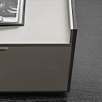 Дизайнерский комод серый с глянцевым фасадом Darren варинант исполнения - 1 | Loft Concept в Сочи