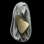 Бра овальное из стекла с золотым элементом Flow Texture  варинант исполнения - 8 | Loft Concept в Сочи