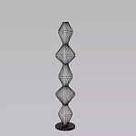 Торшер светодиодный с плетеным металлическим каркасом Metal Interweaving варинант исполнения - 4 | Loft Concept в Сочи