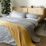 Постельное белье из сатина с рисунком 200х220 см Aurora Allure Sprout варинант исполнения - 3 | Loft Concept в Сочи