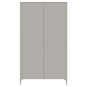 Шкаф двухстворчатый серо-бежевый Type