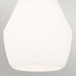 Подвесной светильник каплевидной формы с комбинированным плафоном из стали и белого матового стекла Kichler варинант исполнения - 5 | Loft Concept в Сочи