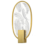 Бра с гравировкой на акриловом плафоне Gravyura Bronze варинант исполнения - 1 | Loft Concept в Сочи