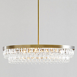 Люстра круглая с подвесками в форме стеклянных капель Glass Rain варинант исполнения - 1 | Loft Concept в Сочи