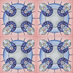 Плитка дизайнерская с узором Экипаж варинант исполнения - 1 | Loft Concept в Сочи