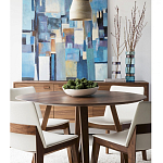 Обеденный стол круглый с изогнутыми ножками Godenza Round V Table варинант исполнения - 3 | Loft Concept в Сочи