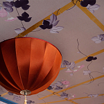 Обои ручная роспись Morning Glory Original colourway on shot slub silk варинант исполнения - 2 | Loft Concept в Сочи