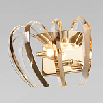 Бра золотого цвета с изогнутыми хрустальными элементами Radiant Ribbons варинант исполнения - 2 | Loft Concept в Сочи