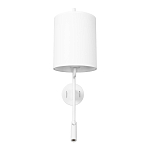 Бра с цилиндрическим тканевым абажуром и регулируемым спотом Pure Cylinder варинант исполнения - 6 | Loft Concept в Сочи