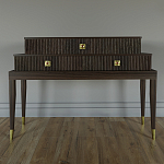 Премиальная Консоль с тремя ящиками Elsa Dreams Walnut варинант исполнения - 3 | Loft Concept в Сочи