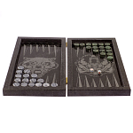 Подарочные нарды из натурального камня с гравировкой Backgammon from Stone варинант исполнения - 2 | Loft Concept в Сочи
