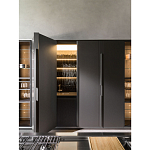 Кухонный гарнитур из дерева и камня с раздвижными дверцами OPERATING COLUMN 2.0 Dada Engenereed Kitchen варинант исполнения - 7 | Loft Concept в Сочи