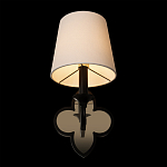 Бра с белым текстильным абажуром и фигурным основанием с зеркальной вставкой Vitorino варинант исполнения - 11 | Loft Concept в Сочи