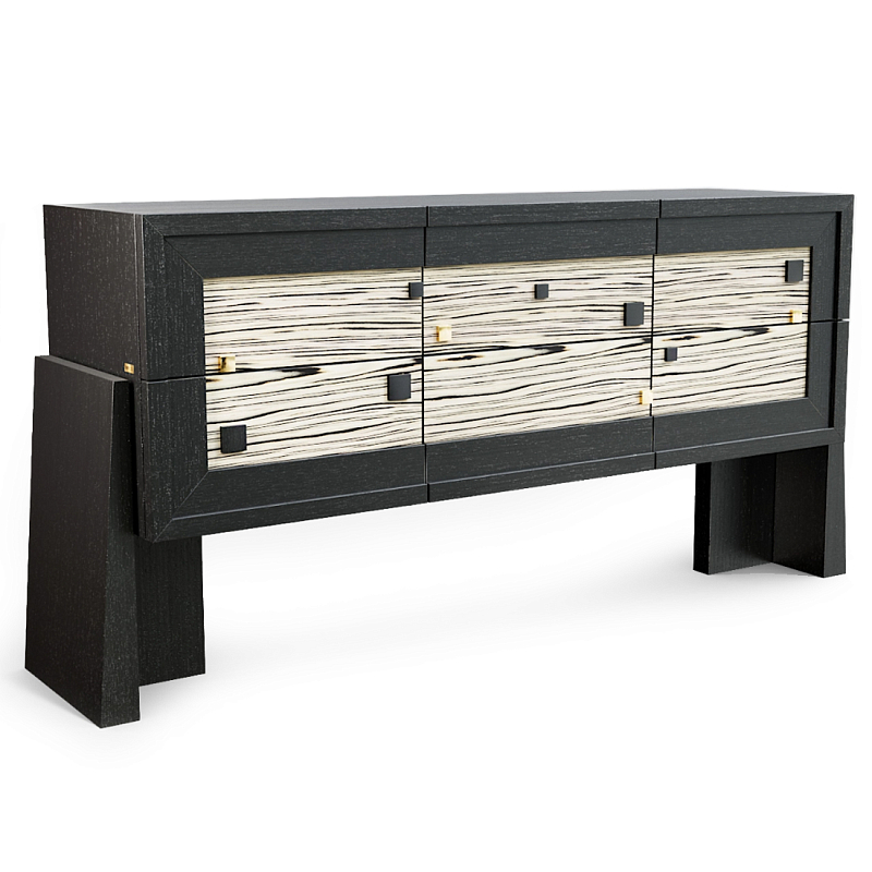 Дизайнерский Комод Tlaloc  Черный матовый Бежевый в Сочи | Loft Concept 