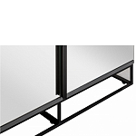 Двухдверный шкаф с зеркальными дверцами Strict Lines варинант исполнения - 3 | Loft Concept в Сочи