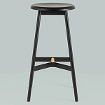 Черный барный стул Knopper варинант исполнения - 3 | Loft Concept в Сочи