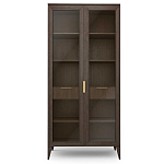 Витрина стеклянная 2-х дверная с ящиками и 5-ю полками Harper Line варинант исполнения - 3 | Loft Concept в Сочи