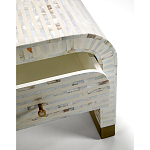 Тумбочка прикроватная Amo Bone Inlay Bedside Almond варинант исполнения - 2 | Loft Concept в Сочи