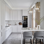 Люстра подвесная 3 лампы с прозрачными стеклянными шарами и золотыми деталями Giopato & Coombes варинант исполнения - 5 | Loft Concept в Сочи