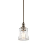 Подвесной светильник со стеклянным плафоном в форме колокола с эффектом пузырьков Kichler варинант исполнения - 1 | Loft Concept в Сочи