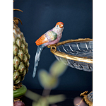 Чаша из прозрачного стекла с фигурками разноцветных попугаев на ободке 38 Eden Garden варинант исполнения - 3 | Loft Concept в Сочи