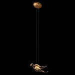 Подвесной светильник с прозрачной стеклянной птичкой Serip Voa варинант исполнения - 3 | Loft Concept в Сочи