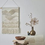 Панно из шерсти и хлопка с узором Beige Calista Serene варинант исполнения - 4 | Loft Concept в Сочи